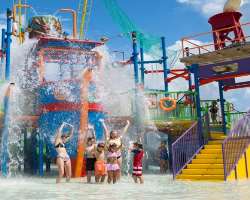Kids can have fun at Shrimp boat village and Wawa World.